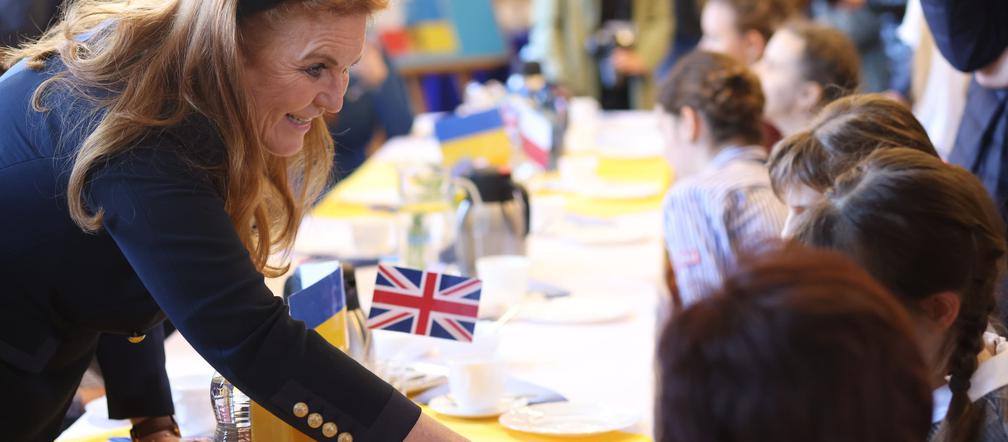 Dąbrowa Górnicza: Sarah Ferguson, księżna Yorku, odwiedziła ukraińskie dzieci