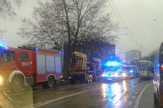 Zderzenie dwóch tramwajów obok Dworca Świebodzkiego