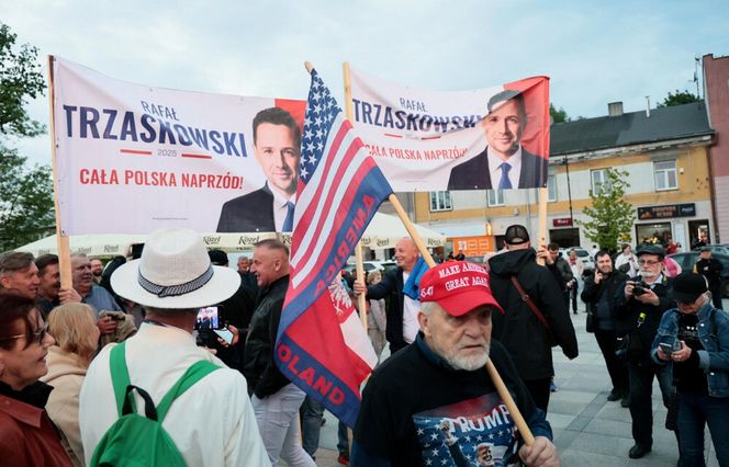 Karol Nawrocki na zorganizowanej przez telewizję Republika debacie przedwyborczej w Końskich