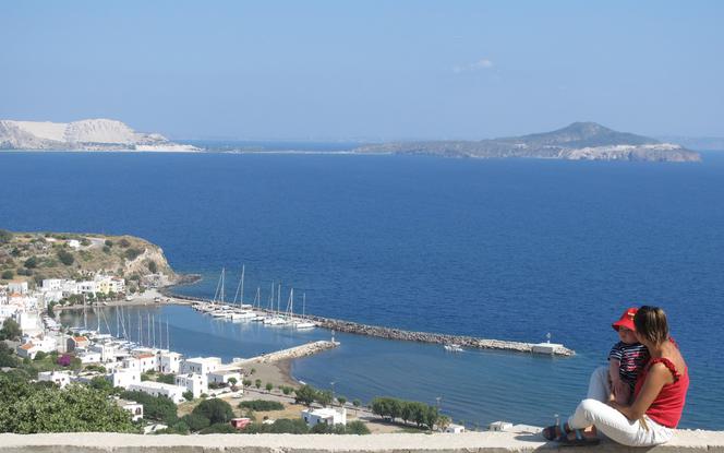 Panorama portu Pali na Nisiros