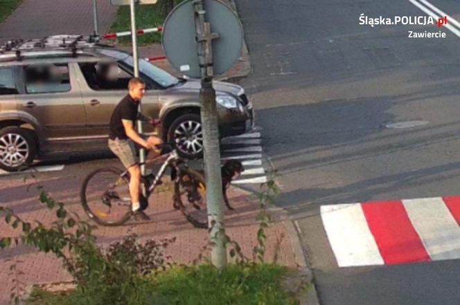 Rowerzysta wjechał w samochód i uciekł z miejsca zdarzenia 