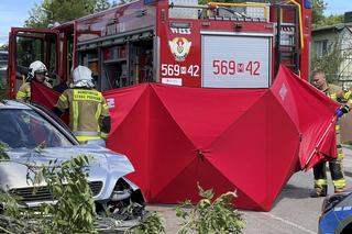 Rąbnął w drzewo, zostawił nieprzytomnego pasażera na pastwę losu.