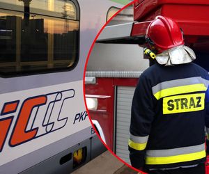Pożar pociągu Intercity! Ewakuacja 60 pasażerów. Trwa akcja służb ratowniczych