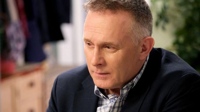 M jak miłość odc. 1873 po wakacjach. Marysia (Małgorzata Pieńkowska), Artur Rogowski (Robert Moskwa)