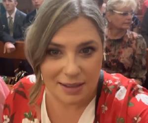 Pierwsza miłość po wakacjach 2023. Karolina Kazanowa (Elżbieta Romanowska) na planie