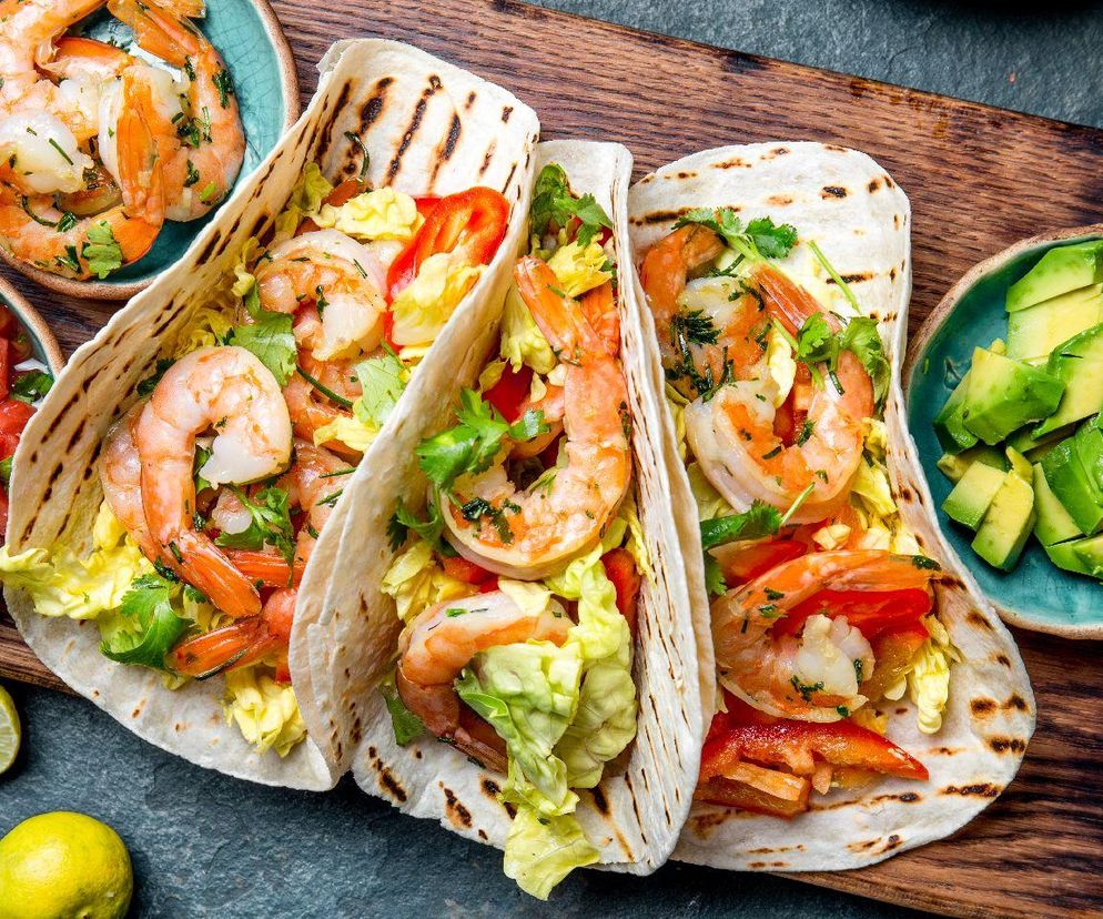 To najlepsza przekąska z efektem wow. Pełne smaku tortille z tymi owocami morza zawsze robią wrażenie 