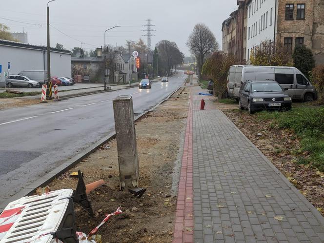 Utrudnienia na ul. Nakielskiej w Tarnowskich Górach. Prace na finiszu