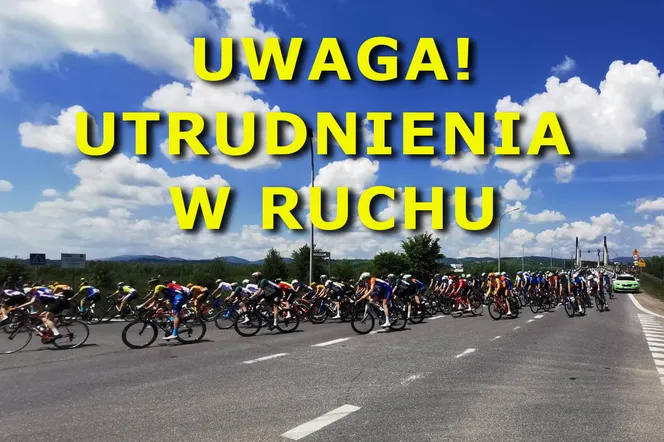  Uwaga kierowcy.  Będą duże utrudnienia na drogach naszego regionu.  To przez wyścig kolarski