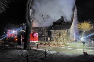 Kaplica spłonęła niemal doszczętnie 