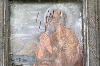 Siekierą zaatakował zabytkowy obraz proroka Eliasza. Zniszczył wizerunek świętego