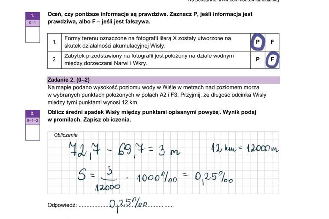 Matura próbna 2024 - geografia