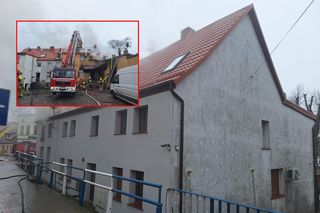 Pożar w Czaplinku! Ogień w domku szeregowym