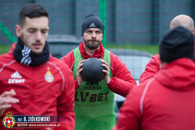 Wisła Kraków - Zagłębie Lubin - trening Wiślaków przed meczem