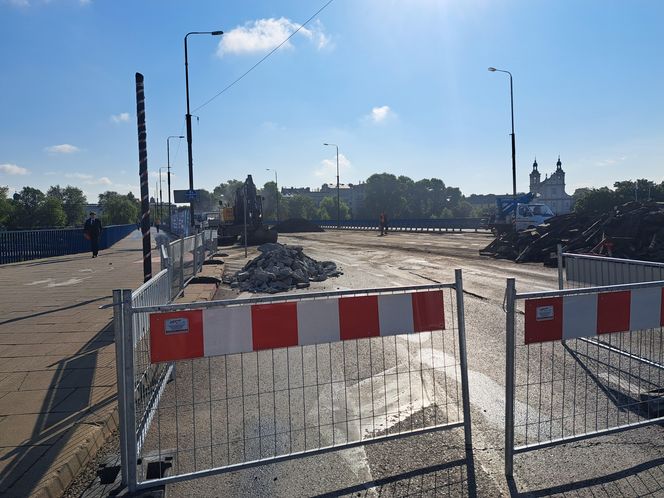 Remont mostu Grunwaldzkiego w Krakowie