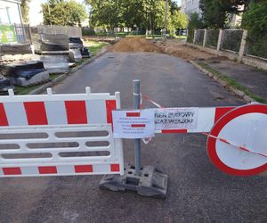 Roboty drogowe na ulicy Błonie w Siedlcach