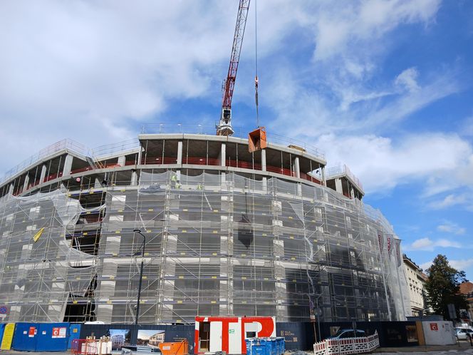 Villa Bogoria w Warszawie podczas budowy