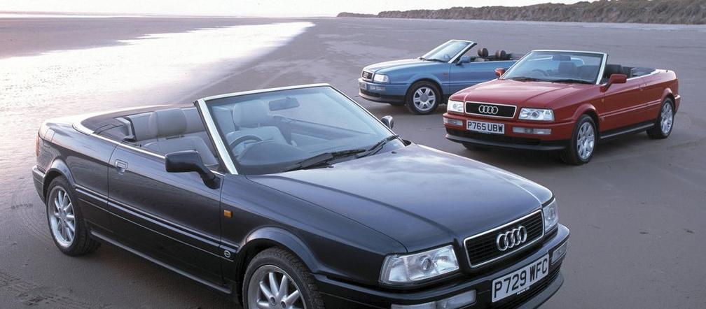 Audi 80 Cabriolet: produkcja w latach 1991-2000. Pod maską montowano różne silniki, w tym też wysokoprężne 1.9 TDI. Warte uwagi są odmiany z motorami 2,6 i 2,8 litra V6. Ceny starują już od 5 tys. zł.