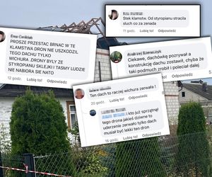 Dom we wsi zniszczony przez burzę, a nie drona? To bzdura