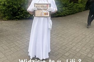 Pierwsza Komunia Święca córki Iwony Węgrowskiej 