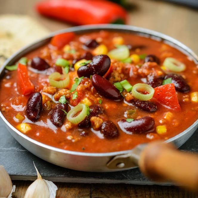 Wegetariańskie chili con carne - przepis na chili sin carne