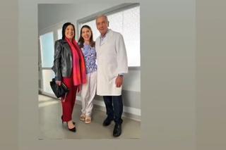 M jak miłość na planie po wakacjach 2023. Iwona Kryńska (Hanna Śleszyńska), Aneta (Ilona Janyst), Jerzy Argasiński (Karol Strasburger)