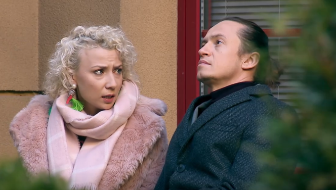 Na Wspólnej odc. 3410: Emil (Piotr Ligienza), Beata (Katarzyna Ptasińska) 