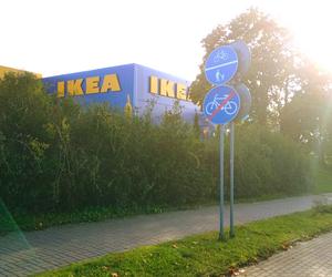 Rozkopany dojazd do sklepu IKEA w Szczecinie