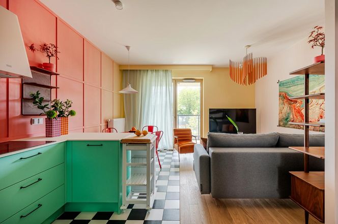 Kolorowe mieszkanie w stylu kalifornijskiego modernizmu