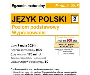 Matura 2024: polski. Arkusze CKE i odpowiedzi. Poziom podstawowy [Formuła 2015]