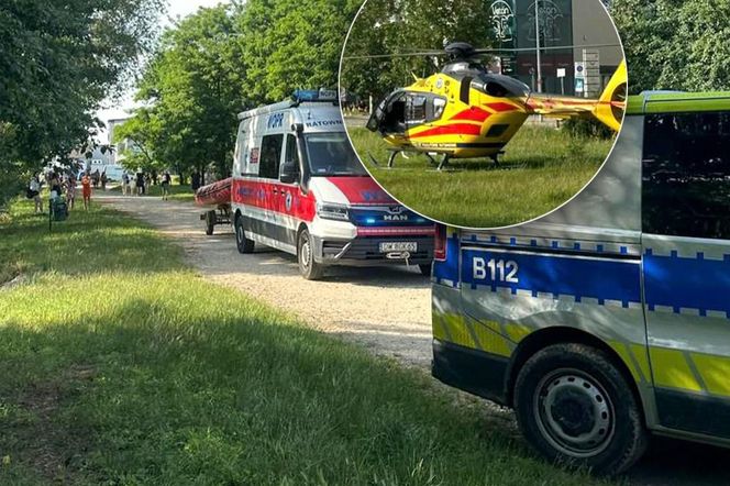 Wrocław. Nieprzytomna 15-latka reanimowana nad zbiornikiem Staw [ZDJĘCIA]