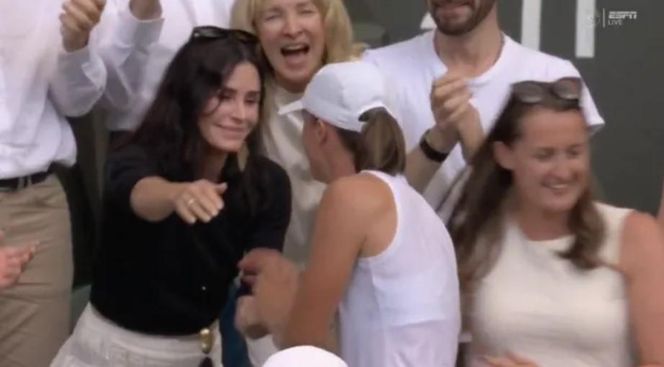 Iga Świątek, Courteney Cox