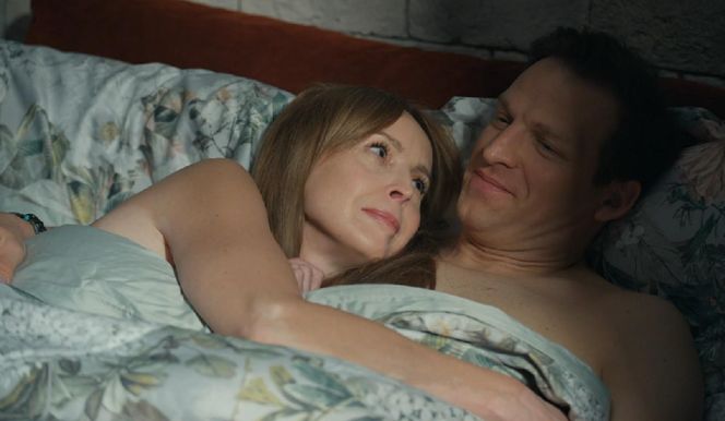 Barwy szczęścia, odcinek 3200. Agnieszka (Katarzyna Tlałka), Łukasz (Michał Rolnicki)