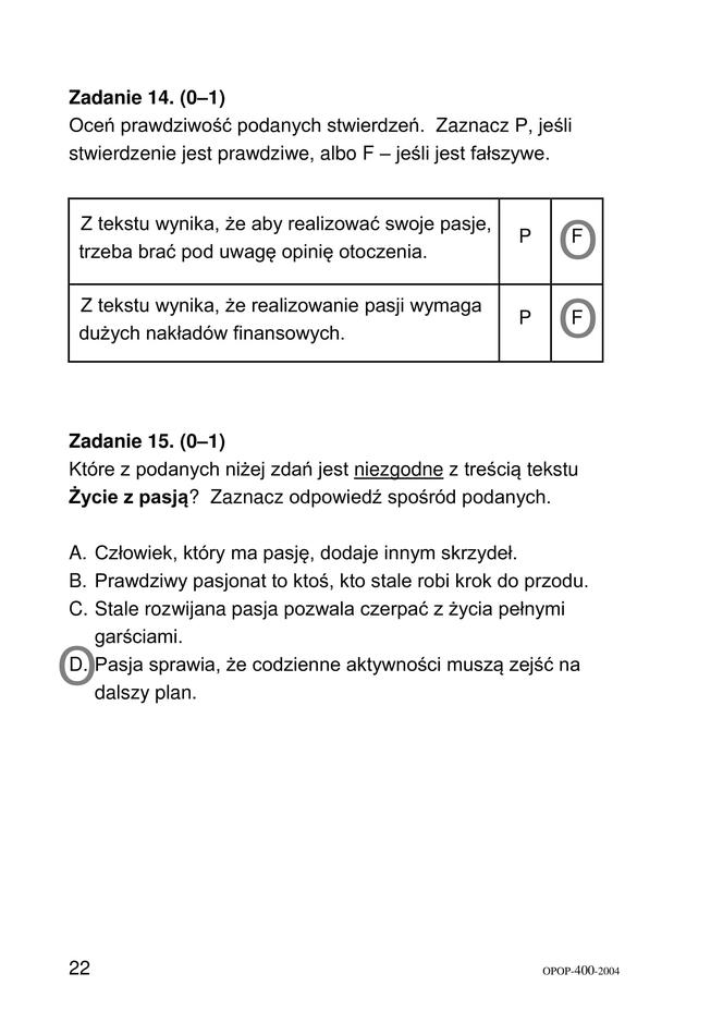 Egzamin ósmoklasisty 2020 - język polski - odpowiedzi