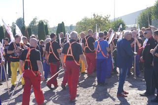 Pikieta pracowników Beko. Pracę straci 1100 osób. „Czujemy się oszukani i sfrustrowani”