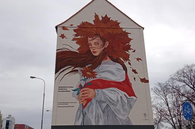 Mural we Wrocławiu przy ul. Legnickiej już gotowy! Upamiętnia protesty na Białorusi