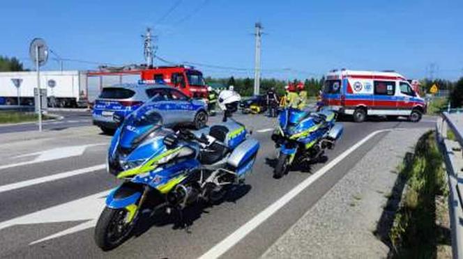 Wypadek na DW 975 w Dębinie Łętowskiej
