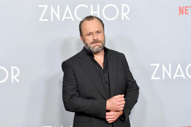 Tomasz Stockinger i  Ignacy Liss na premierze filmu "Znachor"