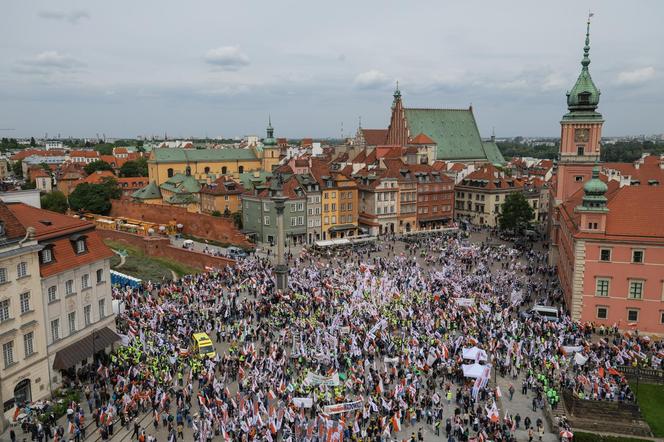 Protest w Warszawie 