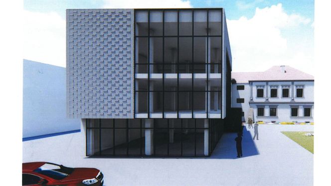 Wizualizacja rozbudowy Sądeckiej Biblioteki Publicznej 
