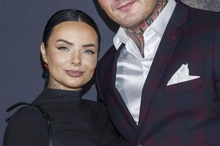 Artur Szpilka z narzeczoną Kamilą Wybrańczyk na premierze filmu Szpilka