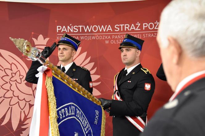 Wręczono odznaki Świętego Floriana i innne medale strażakom. Wśród zasłużonych wójt Gminy Iława