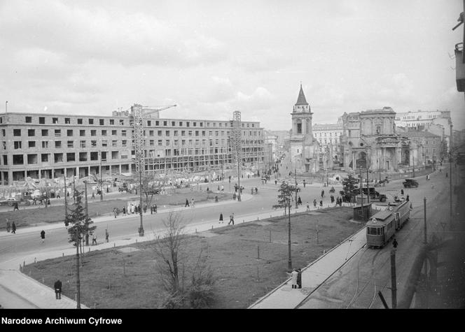 Plac Trzech Krzyży 1949 r.