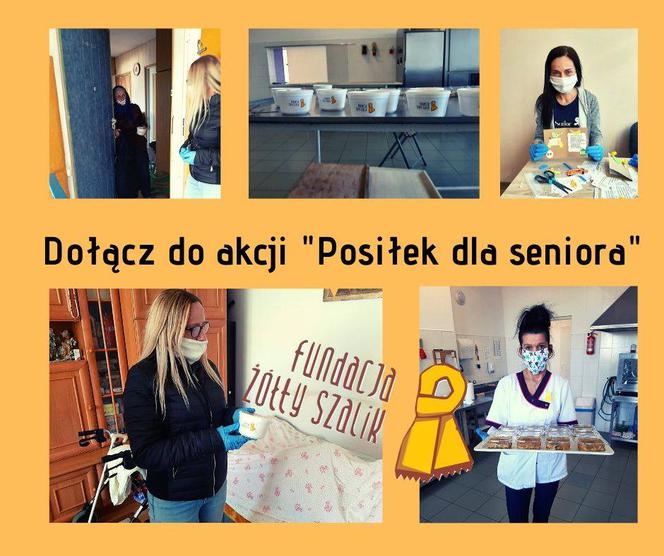 Żółty szalik wspiera seniorów. 20 osób z Braniewa, Fromborka i okolic codziennie otrzymuje od nich ciepły obiad 