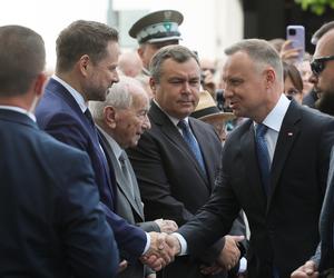 Andrzej Duda i Rafał Trzaskowski w 79. rocznicę Powstania Warszawskiego