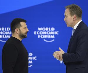 Prezydent Zełeński w Davos