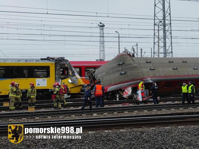 Wypadek EZS zderzył się z szynobusem