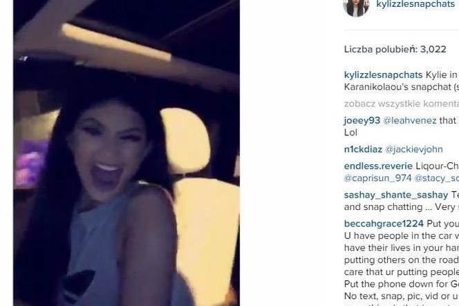 Kylie Jenner w nowym aucie