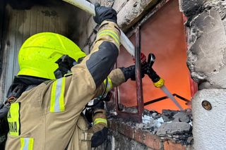 Pożar warsztatu samochodowego w Wyżnicy