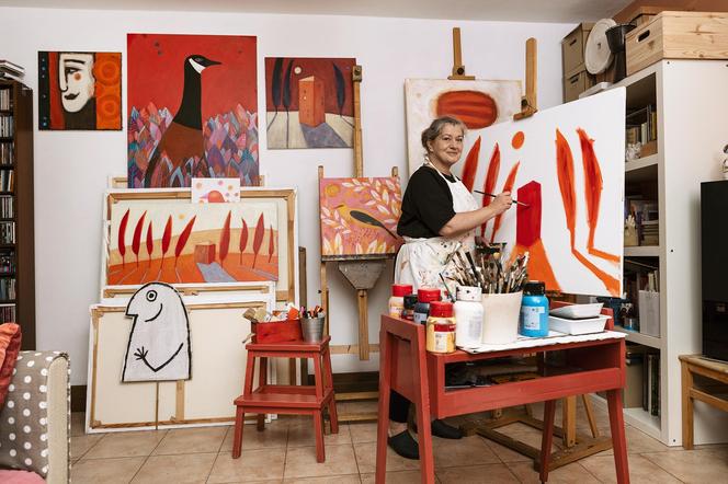 Dom artystki Niki Jaworowskiej-Duchlińskiej – malarka w swojej pracowni