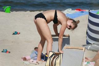 Małgorzata Socha na wakacjach z rodziną nad Bałtykiem